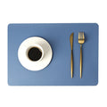 Modern Rectangular Waterproof PU Leather Place Mats