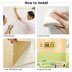 Self-Adhesive Soft Bed Headboard