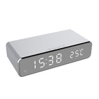 Smart Alarm Clock Charging Station – 2-in-1 Digital Alarm Clock with Magnetic Qi Charger