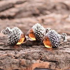 Glass Acorn Necklace
