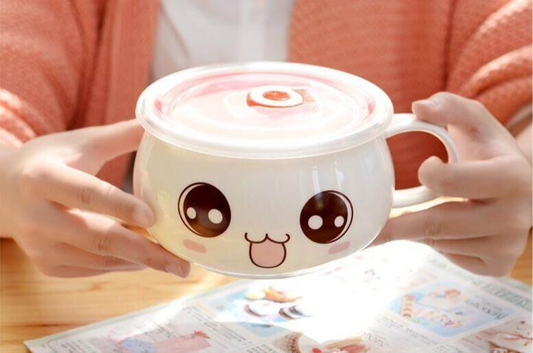 Lovely Instant Noodles Porcelain Bowls