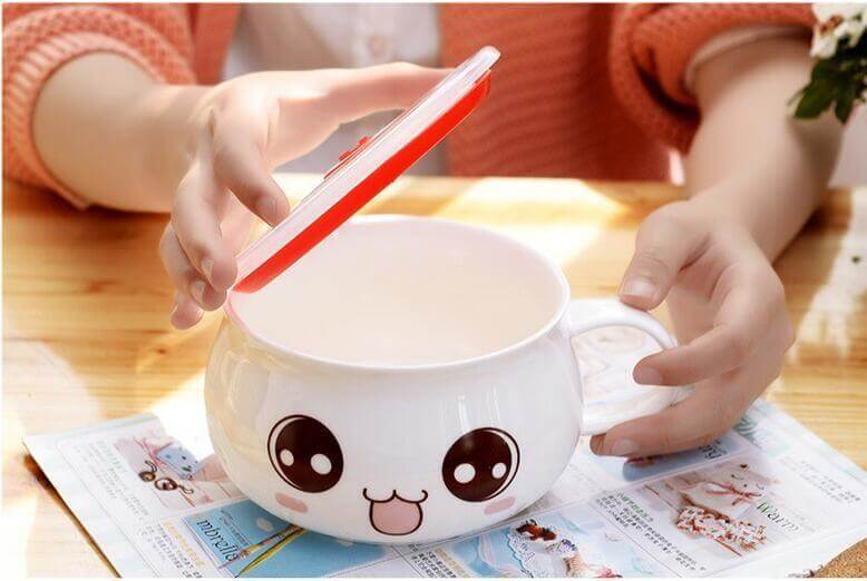 Lovely Instant Noodles Porcelain Bowls