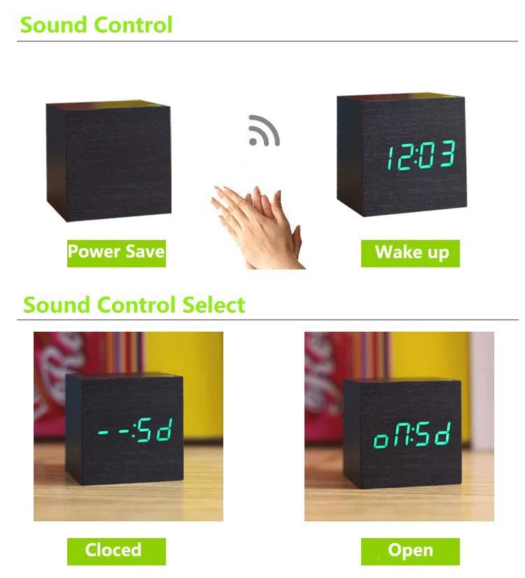 CUBE DIGITAL DESK CLOCK