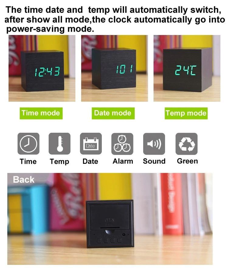 CUBE DIGITAL DESK CLOCK
