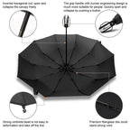 Luxury Automatic Open & close Umbrella Folding Wind water Resistant