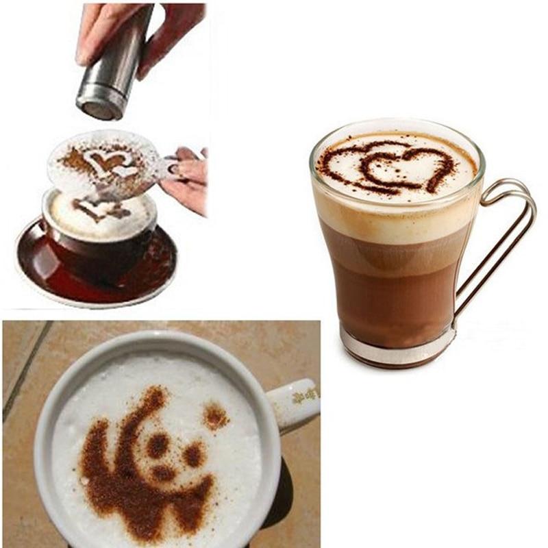 Latte Stencil Kit - 16 Piece Set