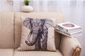 Elegant Elephant Printed Decorative Pillow Cases