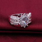 Silver Crystal Ring