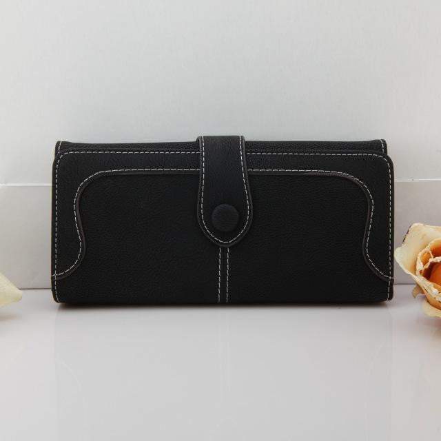 Exclusive Women Wallets New Winter Fashion Trends Pumping Frosted Multi-card Position Two Fold Wallet Lady Ms. Long Purse Card