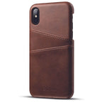 Luxury Leather Wallet Case For Iphone X