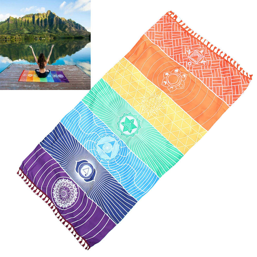 Yoga mat with the Seven Chakras - ChakraBalance