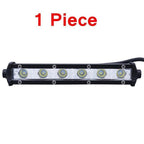 6 inch 24W Single row LED Light Bar Waterproof Offroad Cars