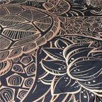 Luxury Turtles Golden Tortoise Comfortable Duvet Cover Bedding Set