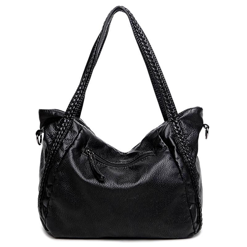Sisjuly 2018 Black Leather Hobo Bags