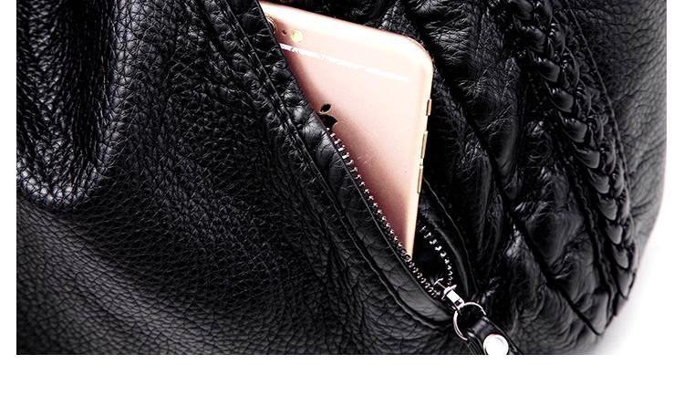 Sisjuly 2018 Black Leather Hobo Bags