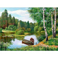 Row Boats on the Lake - GemPaint Kit