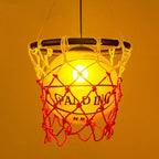 Vintage Luminaria Basketball Pendant Hanging Lamp