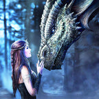Fantasy Princess Dragon - GemPaint Kit