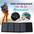 Portable Folding Solar Cells 7W Generator phone Charger USB Output