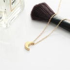 Mini Crescent Moon Pendant Necklace