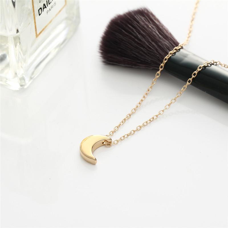 Mini Crescent Moon Pendant Necklace