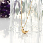 Mini Crescent Moon Pendant Necklace