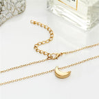 Mini Crescent Moon Pendant Necklace