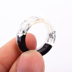 Flower Resin Rings