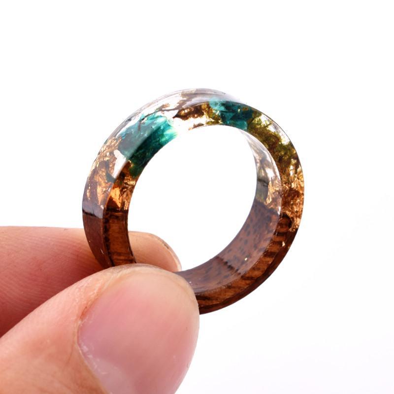 Flower Resin Rings