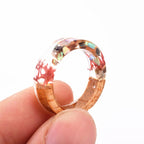 Flower Resin Rings
