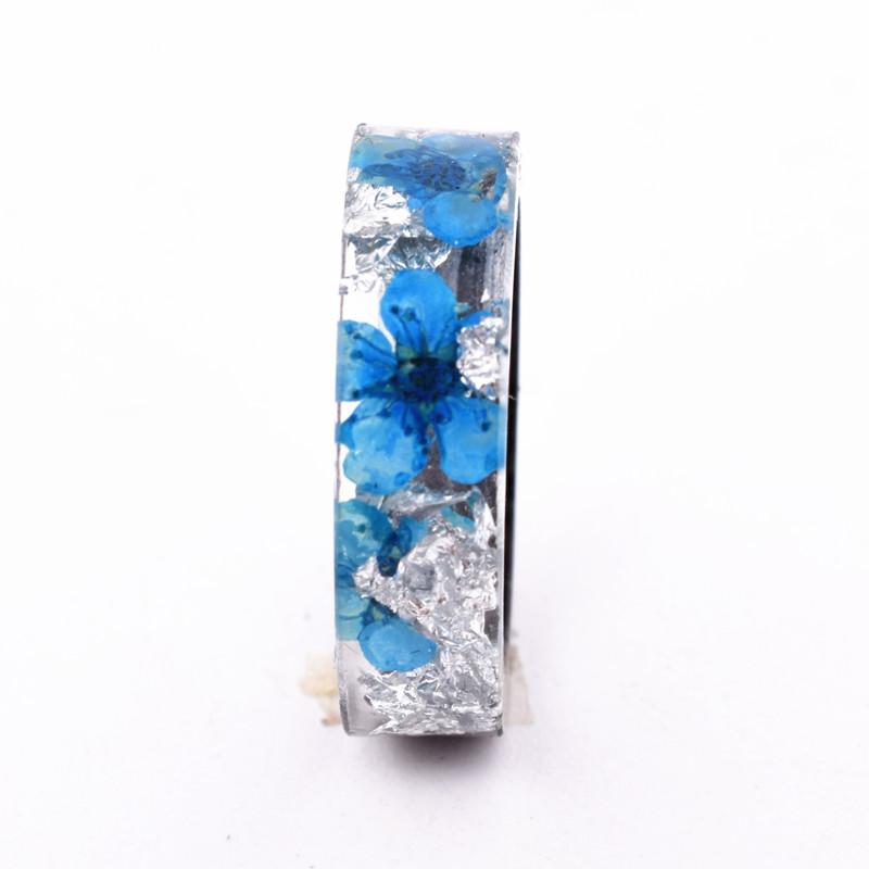 Flower Resin Rings