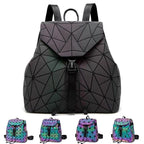 Luminous Geometric Backpack Women Bag Backpack