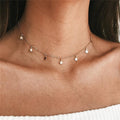 Multi Layered Boho Droplet Necklaces