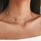 Multi Layered Boho Droplet Necklaces
