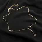 Moon & Star Hanging Drop Necklace