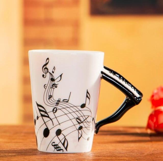 Novelty Guitar Ceramic Mug