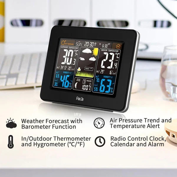 Personal Home Weather Station Center Wireless Indoor Outdoor Use