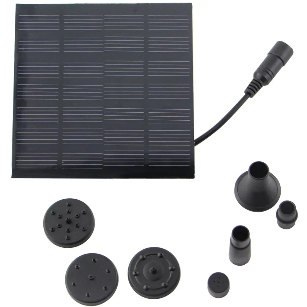 Sun Fountain "Sun Fountain" for Pond or Birdbath – With 4 Spray Heads