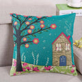 Decorative Tree Printed Home Cute Pillow Cases