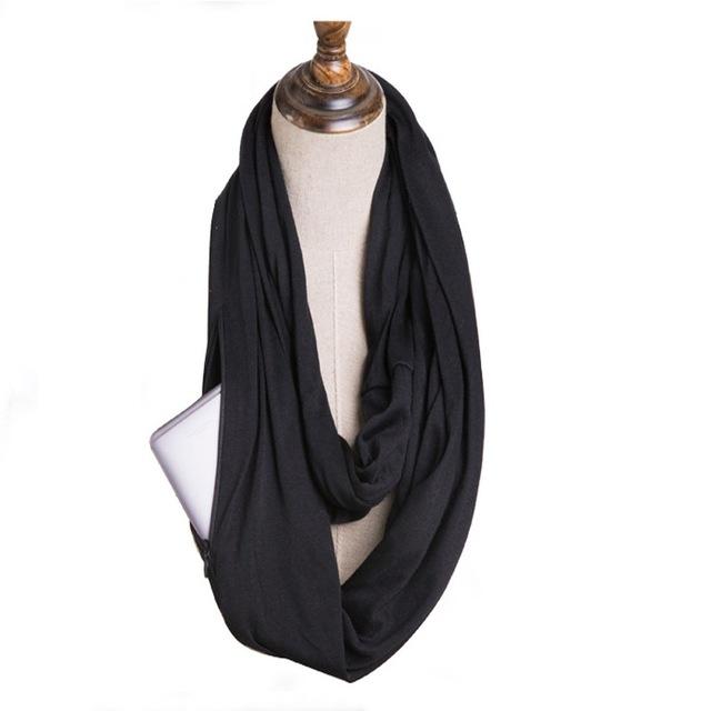 Multi-Way Infinity Scarf with Pocket