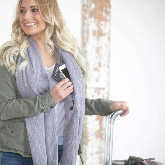 Multi-Way Infinity Scarf with Pocket