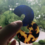 Nora - Flat Semi Hoop Earrings