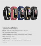 Fitband Smart Watch Waterproof Blood Pressure Oxygen Heart Rate Monitor Sport Bracelet