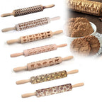 Engraved rolling pin for creative patterns