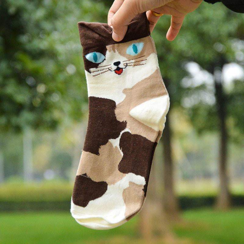 Hot Cartoon Animal Stripped Cotton Socks