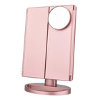 22 LED Lighted Makeup Mirror - Desktop Touch Screen Make Up Mirror