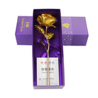 24k gold-plated rose | Including certificate and luxurious gift box