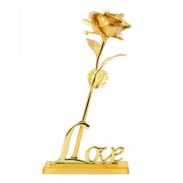 24k gold-plated rose | Including certificate and luxurious gift box