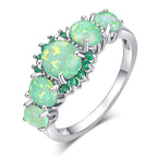Lux - Fire Opal Garnet Ring