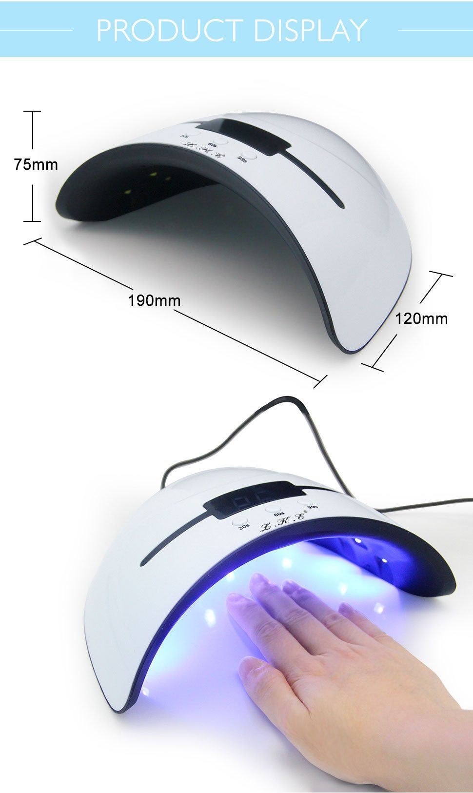 Smart UV Nail Lamp with Automatic Sensor